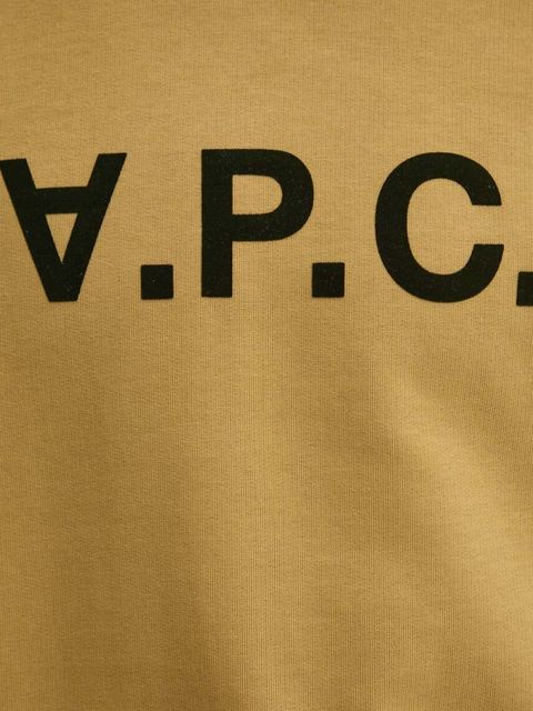 A.P.C. bluza bawełniana sweat standard grand vpc GOTS kolor żółty COHBN.M27907