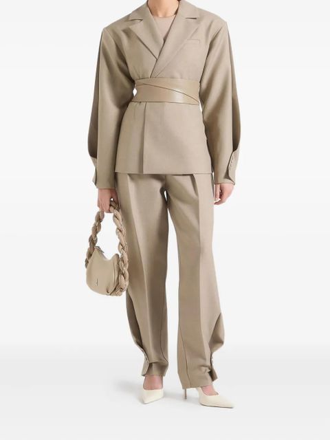 Manière De Voir Sophie Twist Leg tailored trousers - Brown - zdjęcie produktu nr 2