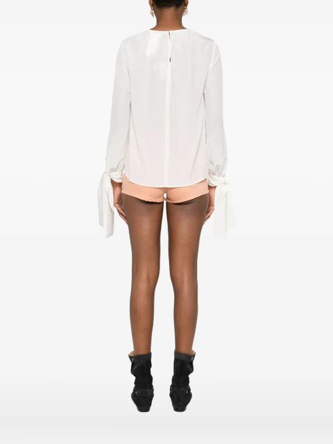 Max Mara tied-cuff blouse - Neutrals