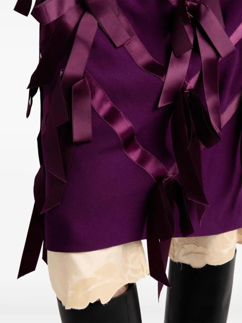 Prada Sablé bow-embellished dress - Pink