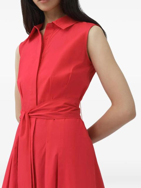 Simkhai Genny belted sleeveless midi dress - Red