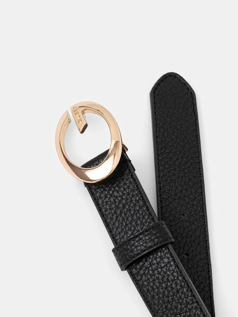 Guess pasek CAMDEN damski kolor czarny BW9306 P5430