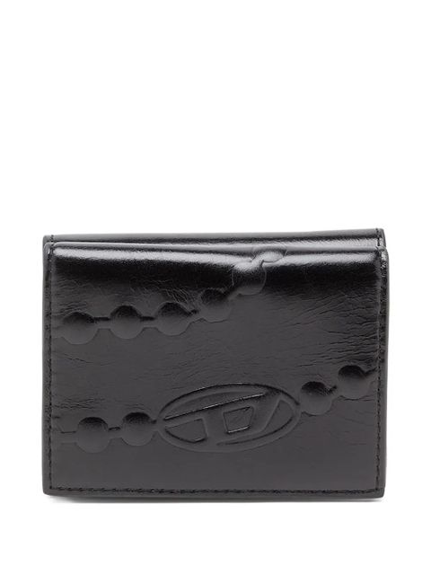 Diesel xs II embossed tri-fold coin purse - Black - zdjęcie produktu nr 1