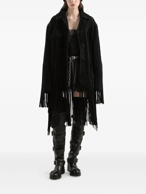 Dolce & Gabbana pleated fringe coat - Black - zdjęcie produktu nr 2
