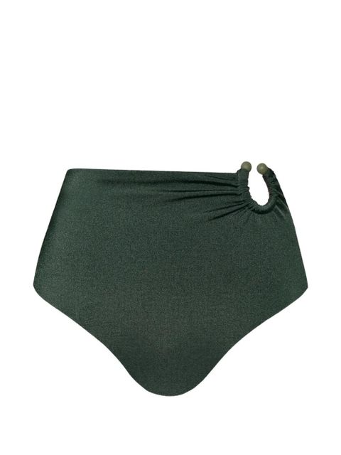 Johanna Ortiz Taita ring-detail bikini bottom - Green - zdjęcie produktu nr 1