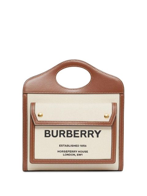 Burberry mini Pocket tote bag - Brown - zdjęcie produktu nr 1