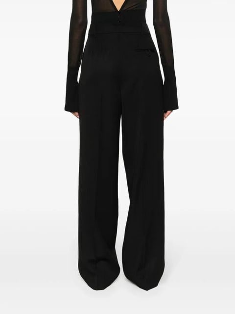 Jacquemus Le Pantalon Titolo wool trousers - Black