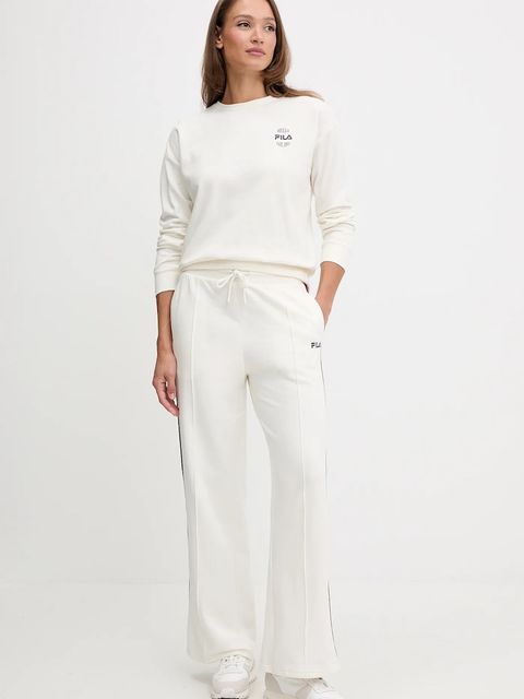 Fila dres bawełniany damski kolor beżowy FPW4216 - zdjęcie produktu nr 1