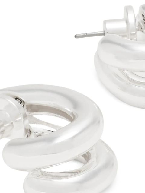 Jenny Bird Florence twisted hoop earrings - Silver