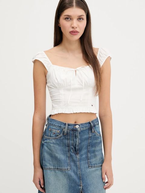 Tommy Jeans bluzka bawełniana - zdjęcie produktu nr 2