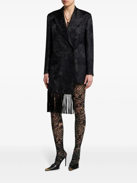 ETRO Paisley Tattoo tights - Black