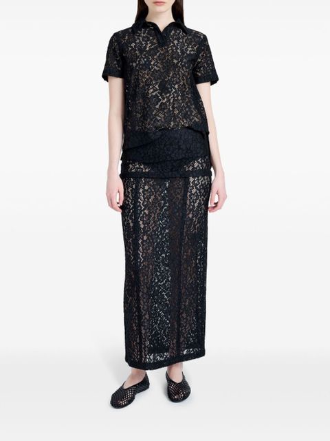 Proenza Schouler Kennedy polo top - Black