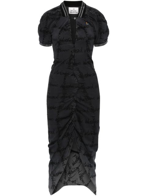 Vivienne Westwood logo-print midi dress - Blue - zdjęcie produktu nr 1