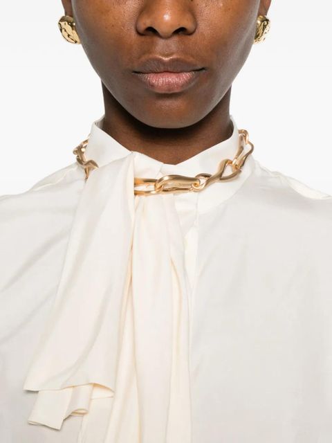 Givenchy tie neck blouse - Neutrals