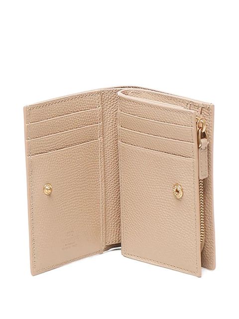 Valentino Garavani V-logo signature leather wallet - Neutrals