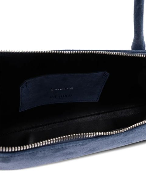 The Attico Sunrise zip suede tote bag - Blue