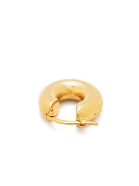Jil Sander sculptural hoop earrings - Gold