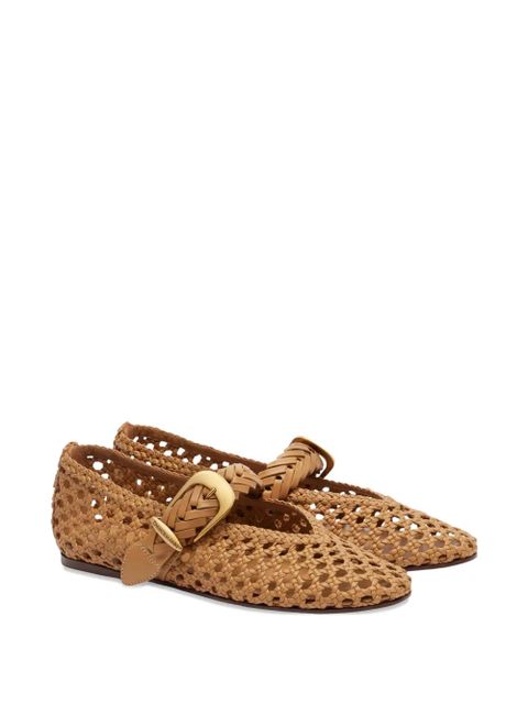 ZIMMERMANN Alchemy woven leather flat pumps - Brown - zdjęcie produktu nr 2