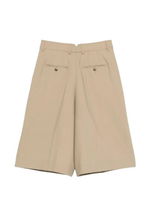 AMI Paris belt-loop pleated shorts - Neutrals