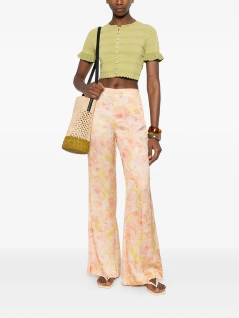 SANDRO floral-pattern trousers - Orange - zdjęcie produktu nr 2