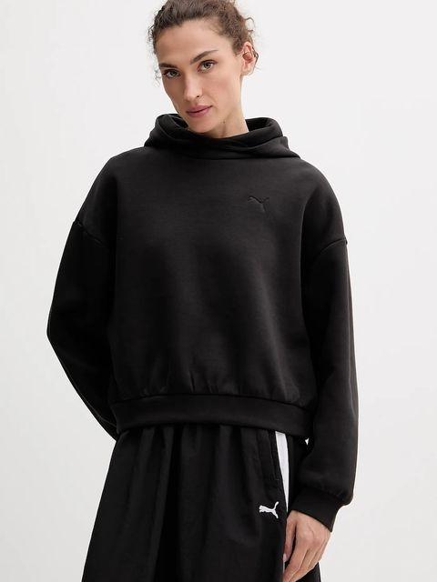 Puma bluza damska kolor czarny z kapturem gładka 632051 - zdjęcie produktu nr 1