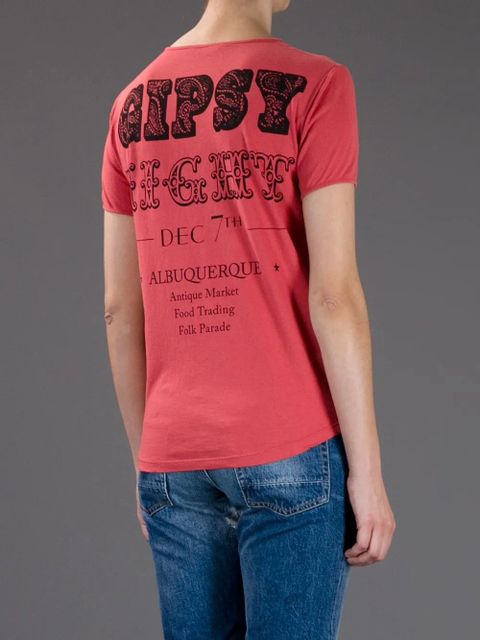 Golden Goose Print T-Shirt - Red