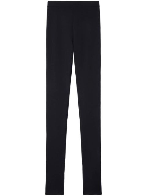 Off-White logo-tape high-waist leggings - Black