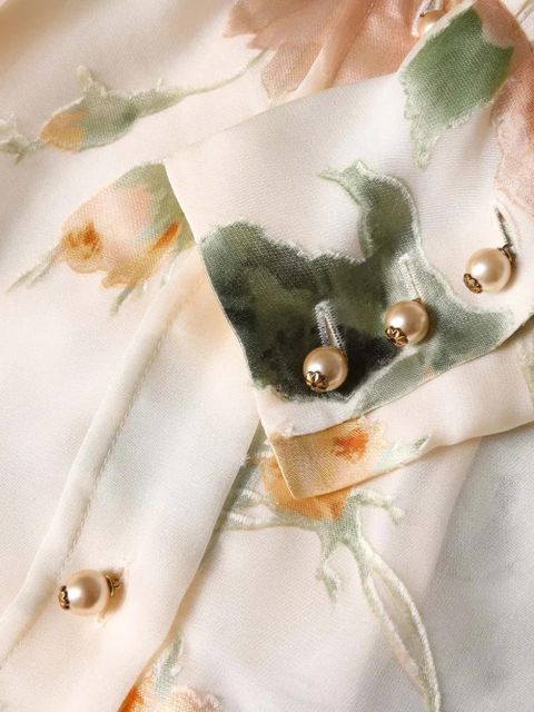 ZIMMERMANN Carousel Burnout shirt - Neutrals