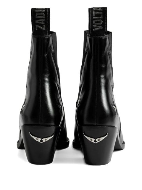 Zadig&Voltaire 60mm Tyler stars lightning boots - Black - zdjęcie produktu nr 2