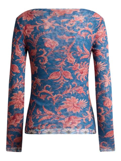 ETRO floral-motif stretch sweater - Blue - zdjęcie produktu nr 2