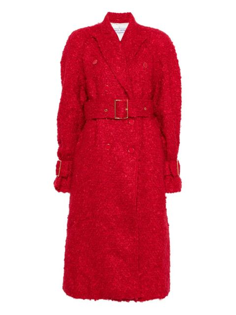 Rowen Rose tweed trench coat - Red - zdjęcie produktu nr 1