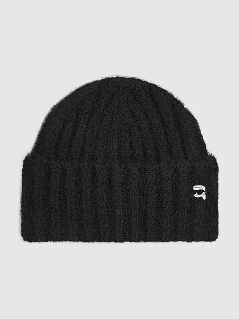 Karl Lagerfeld czapka IKON kolor czarny A4W33108 - zdjęcie produktu nr 1