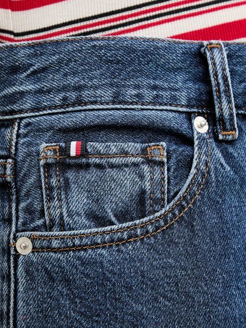 Tommy Hilfiger jeansy damskie kolor granatowy WW0WW47695