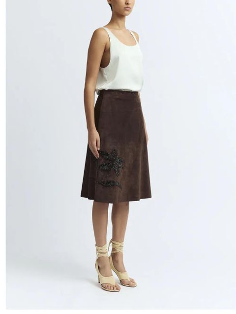 16Arlington Dafne midi skirt - Brown
