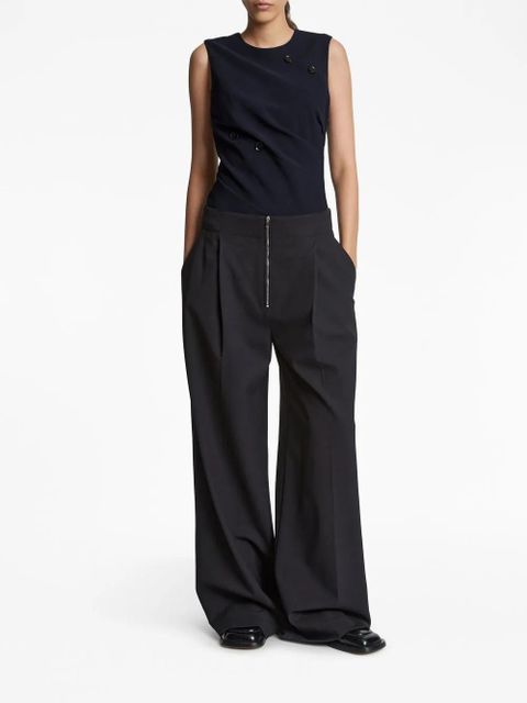 Proenza Schouler twisted-detail sleeveless blouse - Blue - zdjęcie produktu nr 2