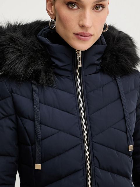 Morgan kurtka puchowa kolor granatowy zimowa GCLEA