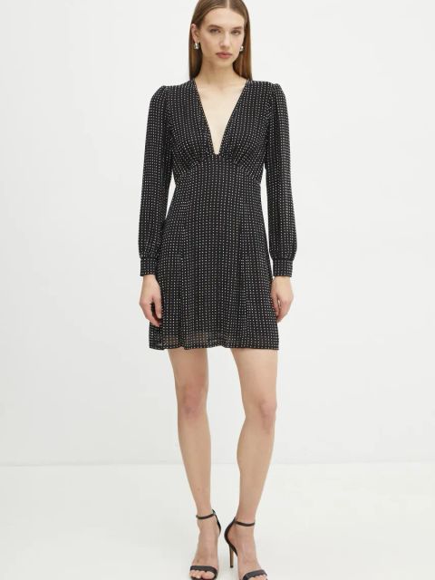 MICHAEL Michael Kors sukienka kolor czarny mini rozkloszowana MF481V47R3