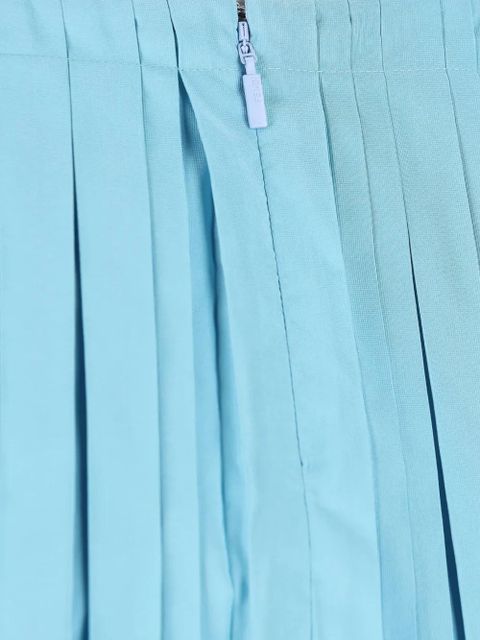 FENDI pleated tiered mini skirt - Blue