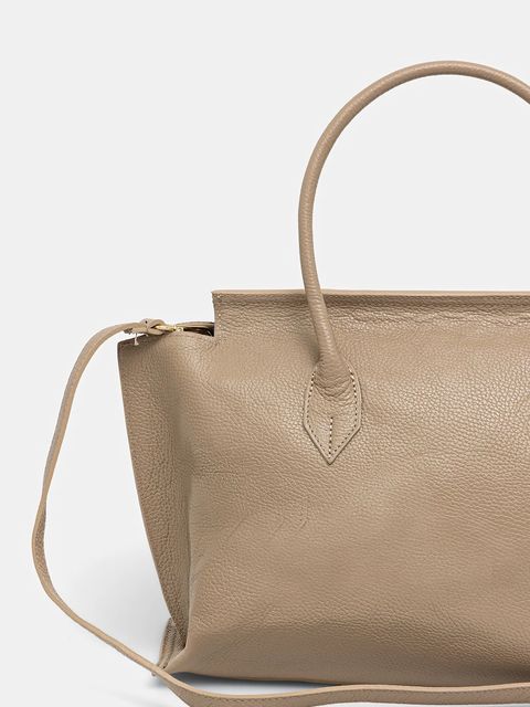 Answear.LAB torebka skórzana kolor beżowy - zdjęcie produktu nr 2