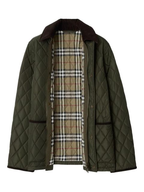 Burberry diamond-quilted jacket - Green - zdjęcie produktu nr 2