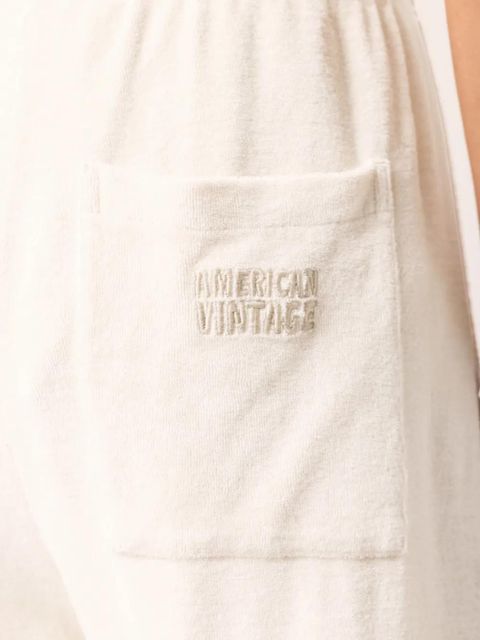 American Vintage patch-pocket track pants - Neutrals