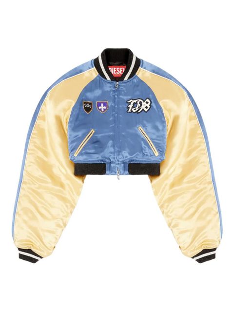 Diesel G-OSPEL-CP appliqué bomber jacket - Blue - zdjęcie produktu nr 1