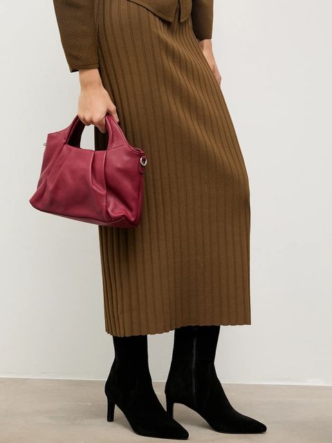 Answear.LAB botki zamszowe kolor czarny na słupku - zdjęcie produktu nr 1