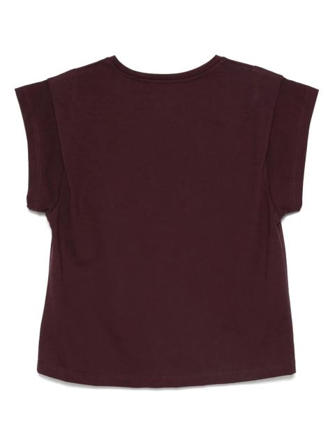 Ba&Sh Pio capped-sleeve cotton T-shirt - Purple - zdjęcie produktu nr 2