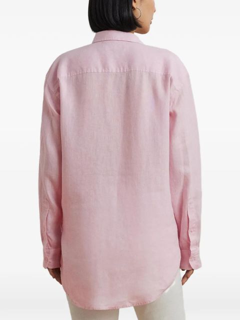 Lauren Ralph Lauren embroidered-logo long-sleeve shirt - Pink