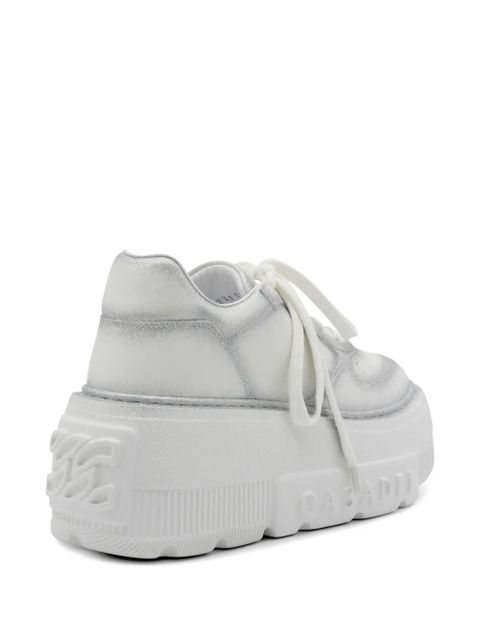 Casadei glitter-effect leather sneakers - White