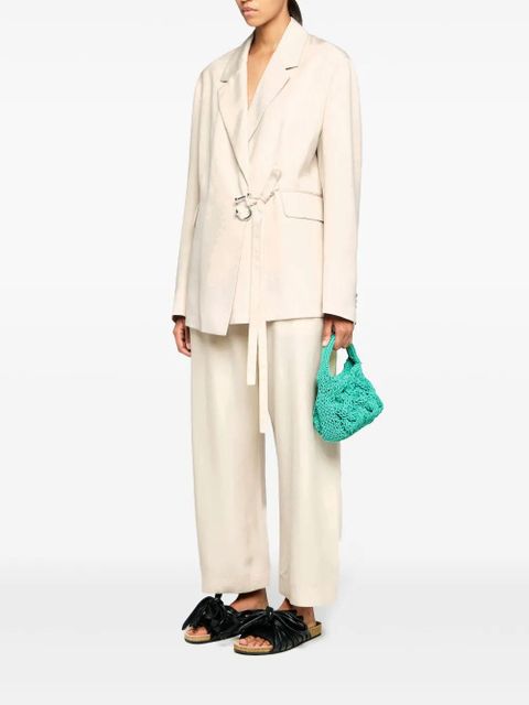 JW Anderson fold-over wide-leg trousers - Neutrals - zdjęcie produktu nr 2