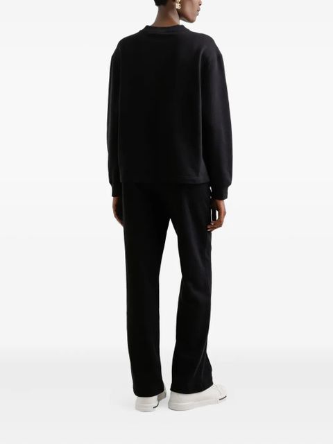 Dolce & Gabbana fleece jogging pants with patch - Black