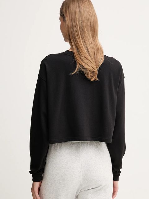 Calvin Klein Underwear bluza bawełniana damska kolor czarny gładka LV00QS7516 - zdjęcie produktu nr 2