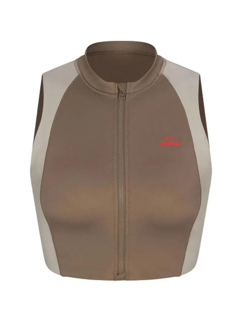 Skims x Nike front zip bra - Brown - zdjęcie produktu nr 1